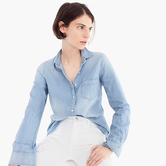 J. Crew Tops - J. Crew chambray shirt